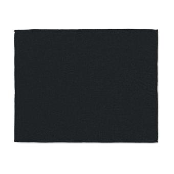 LOGAN RPET-Flanell Fleece-Decke Schwarz