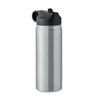 IVALO Double wall bottle 500 ml Flat silver