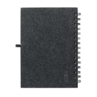 RINGFELT A5 RPET felt cover notebook Stone