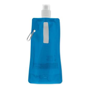 GATES Foldable water bottle Transparent blue