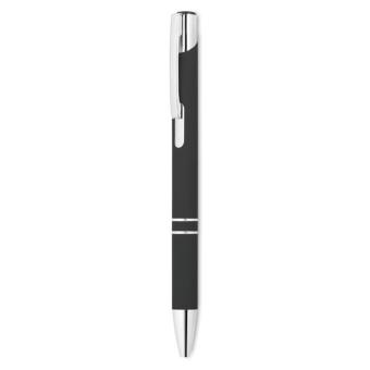 AOSTA Ball pen in rubberised finish Black