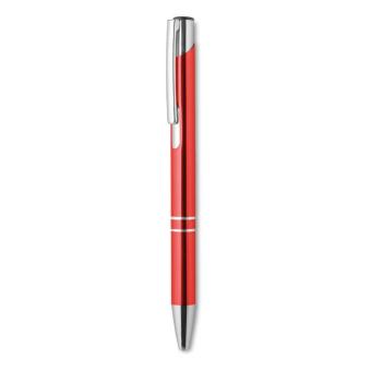 BERN Push button aluminium pen Red