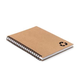 PIEDRA Mineral paper notebook 70 line Black