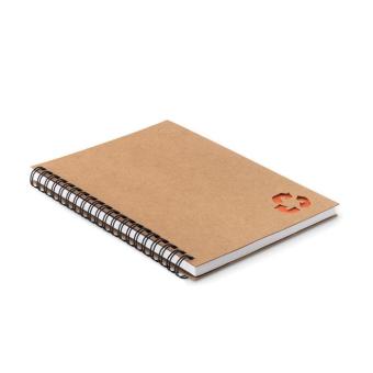 PIEDRA Mineral paper notebook 70 line Orange