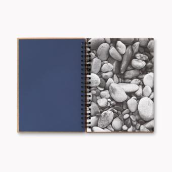 PIEDRA Mineral paper notebook 70 line Aztec blue