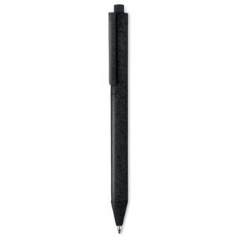 PECAS Wheat Straw/ABS push type pen Black