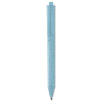 PECAS Wheat Straw/ABS push type pen Aztec blue