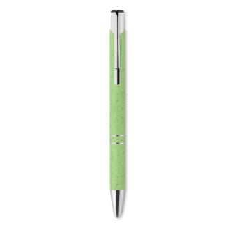 BERN PECAS Wheat Straw/ABS push type pen Green