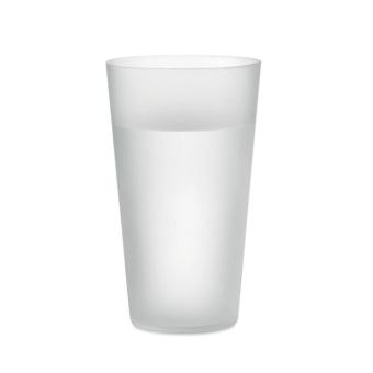 FESTA LARGE Reusable event cup 500ml Transparent white