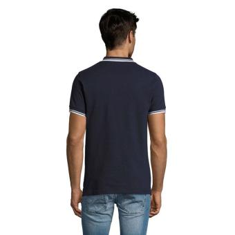 PASADENA MEN PASADENA Herren Polo 200g, Französische Marine, Weiß Französische Marine, Weiß | L