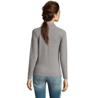 PERFECT LSL WOMEN PERFECT WOMEN LSL POLO  180, Grey melange Grey melange | L