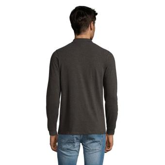 PERFECT LSL MEN PERFECT MEN LSL POLO 180g, anthracite Anthracite | L