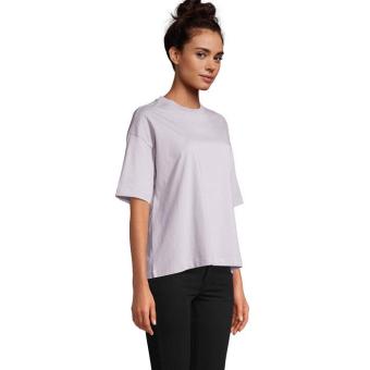 BOXY WOMEN T-SHIRT OVERSIZE, Lilac Lilac | XS