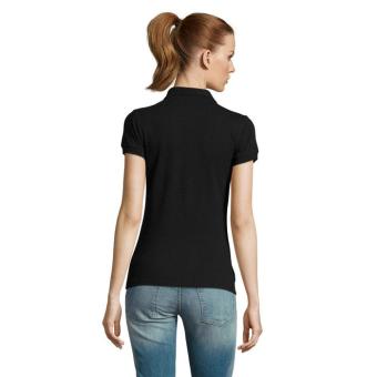 PASSION DAMEN POLO 170g, schwarz Schwarz | L