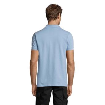 PERFECT MEN Polo 180g, sky blue pique Sky blue pique | L