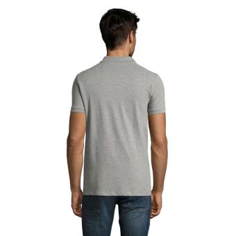 PERFECT MEN Polo 180g, Grey melange Grey melange | XS