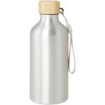 Malpeza 500 ml RCS-zertifizierte Wasserflasche aus recyceltem Aluminium Silber