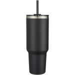 Sydney 1200 ml double wall RCS certified copper vacuum insulated tumbler with straw Black