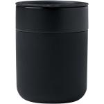 Java 330 ml ceramic tumbler with silicone wrap and plastic lid Black