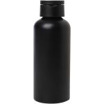 Trinity 600 ml RCS certified recycled aluminium water bottle with RPET lid Black