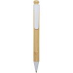 Rattan bamboo and recycled plastic ballpoint pen (black ink) 