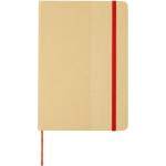 Nelida A5 recycled cardboard hard cover notebook Red