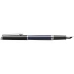 Hemisphere colour blocking fountain pen with palladium trim, blue Blue,black