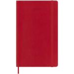 Moleskine soft cover 12 month weekly L planner Coral red