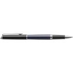 Hemisphere colour blocking rollerball pen with palladium trim, blue Blue,black