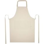 Nia 200 g/m² recycled cotton apron Oatmeal