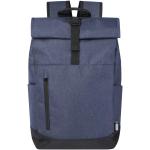 Hoss 15.6" roll-up laptop backpack 12L Heather navy