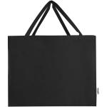 Odessa 220 g/m² GRS recycled cotton large tote bag Black