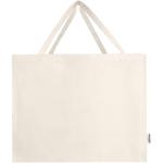 Odessa 220 g/m² GRS recycled cotton large tote bag Nature