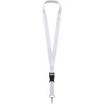 Bucks Sublimation Lanyard mit Schnappverschluss, schwarz/weiss Schwarz/weiss | 10mm