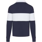 Clyde Rugby Polo Sweatshirt Unisex, navy weiss Navy weiss | XS