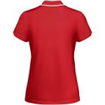 Tamil short sleeve women's sports polo, red/white Red/white | L