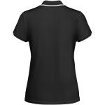 Tamil short sleeve women's sports polo, black/white Black/white | L