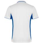 Montmelo short sleeve unisex sports polo, white/royal White/royal | L