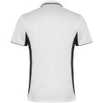 Montmelo short sleeve unisex sports polo, white/black White/black | L