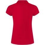 Star short sleeve women's polo, red Red | 3XL