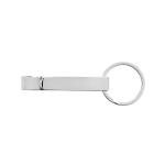 XD Collection RCS recycled zinc alloy bottle opener keychain Silver