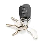 XD Collection RCS recycled zinc alloy car keyring Silver