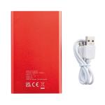 XD Collection 4.000 mAh slim powerbank Red/white