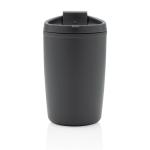 XD Collection GRS recycelter PP-Becher mit Flip-Deckel Grau