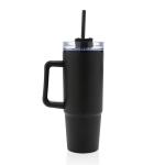 XD Collection Tana Becher aus RCS recyceltem Kunststoff mit Griff 900ml Schwarz