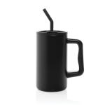 XD Collection Cube RCS certified recycled steel mug 800ml Black