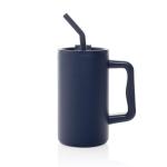 XD Collection Cube Becher aus RCS recyceltem Stahl 800ml Navy