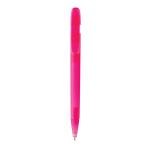 XD Collection Devin transparenter Stift aus GRS zertifiziertem rABS Rosa