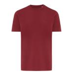 Iqoniq Brett recycled cotton t-shirt, Burgundy red Burgundy red | XXS