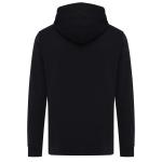 Iqoniq Rila Lightweight Hoodie aus recycelter Baumwolle, schwarz Schwarz | XXS